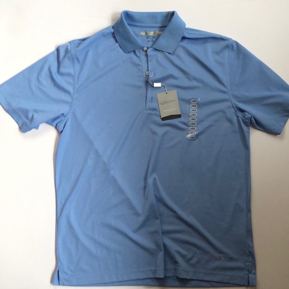 Greg Norman Light Blue Polo Brand New